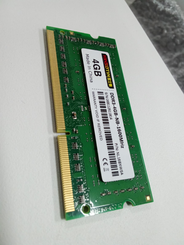 Memória RAM DDR3 4Gb 1600MHz (NB)